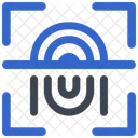 Biometrico Impressao Digital Digitalizacao Ícone