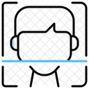 Digitalização facial  Ícone