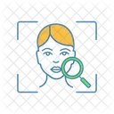 Digitalização facial  Ícone