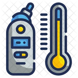 Digitales Thermometer  Symbol