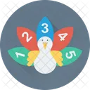 Digits Duck Numbers Icon