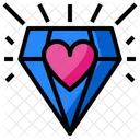 Dimand Heart Love Icon