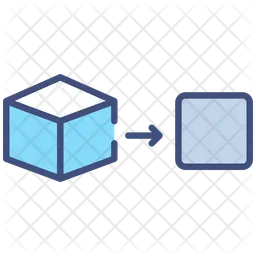 Dimensionality reduction  Icon