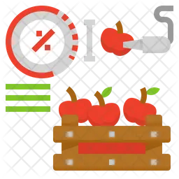 Dimensionamento de frutas  Ícone