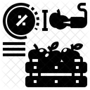 Dimensionamento De Frutas Fazenda Inteligente Tecnologia Agricola Iot Colheita Monitoramento De Culturas Ícone