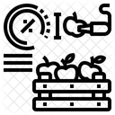 Dimensionamento De Frutas Fazenda Inteligente Tecnologia Agricola Iot Colheita Monitoramento De Culturas Ícone