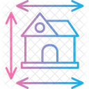 Dimensiones De La Casa Construccion Plan Icon