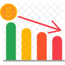 Diminuição do lucro  Ícone