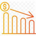 Diminuição do lucro  Ícone