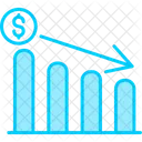 Diminuição do lucro  Ícone