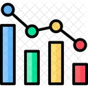 Negocios E Financas Analise De Dados Grafico De Linhas Ícone