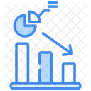 Diminuicao Perda Grafico Ícone