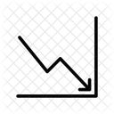 Diminuicao Grafico Estatisticas Ícone