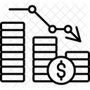 Diminuicao Economica Desaceleracao Ícone