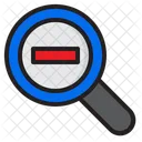 Diminuir Zoom Zoom Lupa Icon