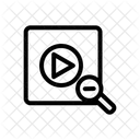 Diminuir o zoom com vídeo no quadro  Icon