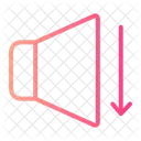 Diminuir Volume Interface Do Usuario Opcao Multimidia Ícone