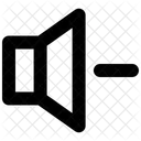 Diminuir Volume Som Interface Do Usuario Ícone