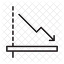 Stock Diminution Baisse Icône
