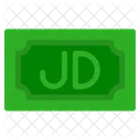 Dinar Jordano Nota Pais Icon