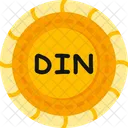 Dinar Serbio Moneda Serbia Simbolo Del Dinar Icono