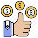 Dinero Negocios Vector Icono