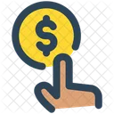 Dinero Inversion Haga Clic Icon