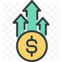 Dinero Dolar Flecha Icon