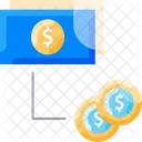Dinero Plano Dinero Dolar Icono