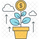 Dinero Planta Ingresos Icon