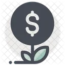 Dinero Planta Arbol Icono