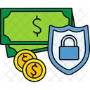 Dinero Seguridad Escudo Icono