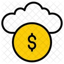 Dinero Nube Dolar Icono