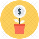 Dinero Planta Negocios Icono