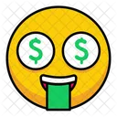 Cara De Boca De Dinero Icono