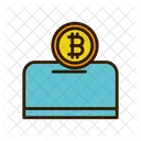 Credito De Dinero Credito De Bitcoin Inversion Icono