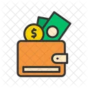 Dinero en billetera  Icon