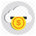 Dinero En La Nube Moneda En La Nube Efectivo En La Nube Icono