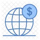 Dinero Global Dinero Internacional Moneda Global Icono