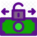 Dinero Desbloquear Banca Icono