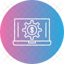 Dinero De La Computadora Portatil Icon