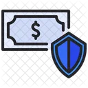 Seguridad Del Dinero Dinero Seguridad Icono