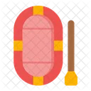 Boat Rowing Rubber Icon
