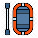 Boat Rowing Rubber Icon