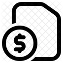 Dinheiro Arquivo Demonstracao De Resultados Ícone