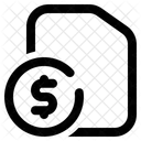 Dinheiro Arquivo Demonstracao De Resultados Ícone