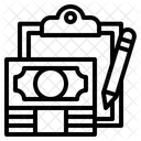 Area De Transferencia Moeda Contabilidade Ícone