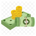 Ilustracoes De Icones De Dinheiro Em Dolar Ícone