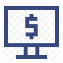 Dinheiro De Computador Pagamento Celular Ícone