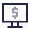Dinheiro De Computador Pagamento Celular Ícone